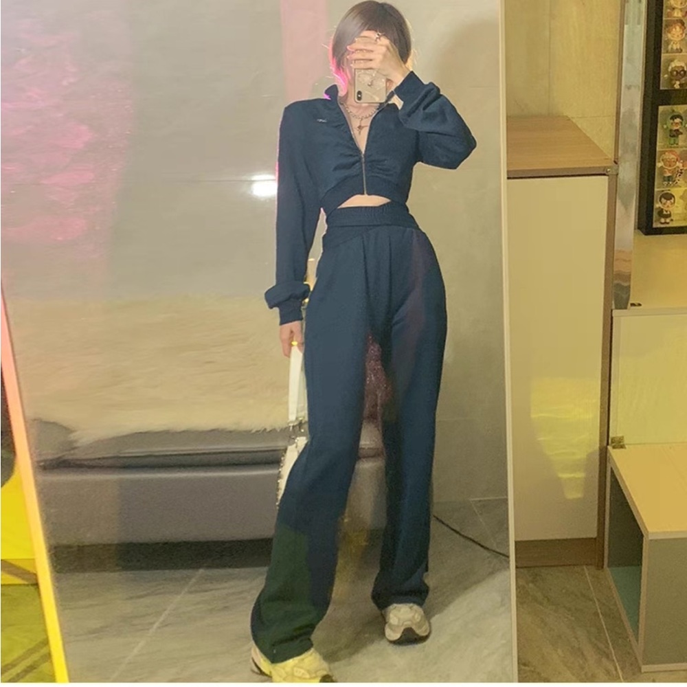 Y2K vintage style 2pcs suit jumpsuit